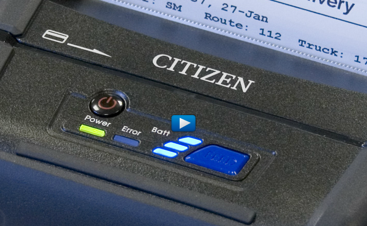 Modèle CMP-30II de Citizen, Imprimante mobile pour tickets de vente