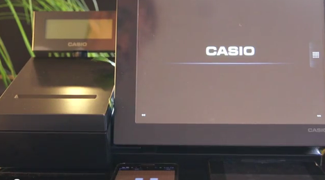 Ecran tactile de la caisse enregistreuse Casio VX-100