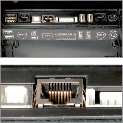 connectique de l'Olivetti nettun@7000