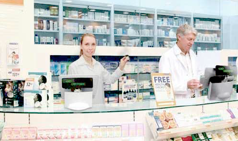 Caisse tactile ToriPos en pharmacie