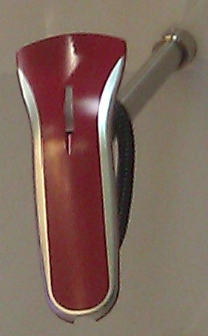 douchette laser code-barre Opticon OPR2001, couleur rouge bordeaux