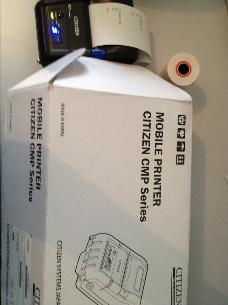 Modèle CMP-30II de Citizen, Imprimante mobile pour tickets de vente