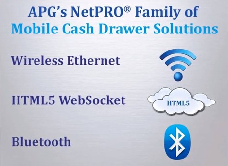 Tiroir-caisse APG NetPRO compatible HTML5 et WebSocket !