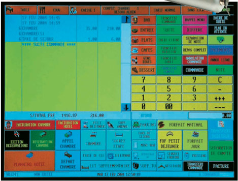 Ecran de caisse du CSI French Touch