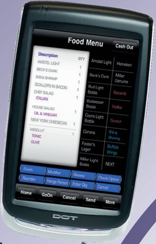 Dotel DOT H500 : PDA conçu pour la prise de commande en restaurant !
