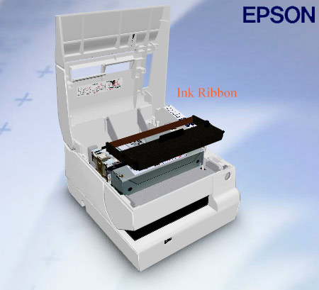 Changement du ruban encreur d'une Epson TM-U950