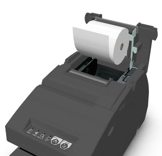 Changement de la bobine de papier d'une Epson TM-H6000III