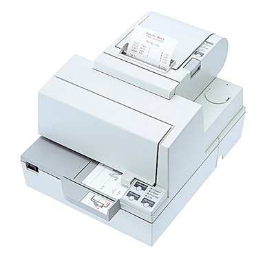 Imprimante de caisse multifonctions Epson TM-H5000II, pouvant imprimer des factures A4 et intégrer un afficheur-client
