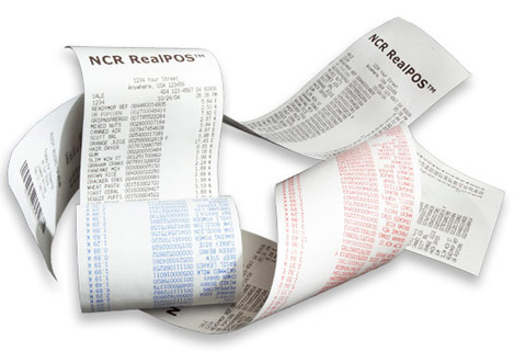 Impression de tickets de caisse recto-verso par NCR