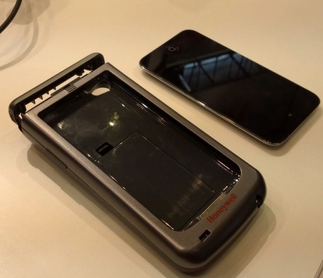 Le Honeywell Captuvo SL22 et l'iPod Touch