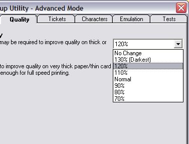 star tsp-743: setup utility