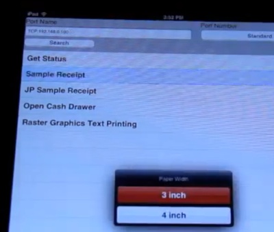 Star WiFi Power Pack : Test d'impression à partir d'un iPad